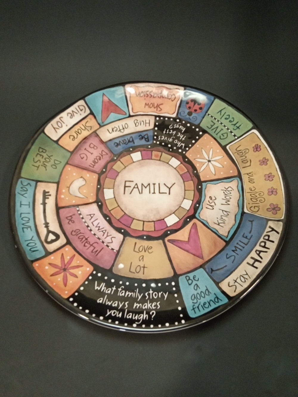 DEMDACO   Family Values melamine Serving Platter